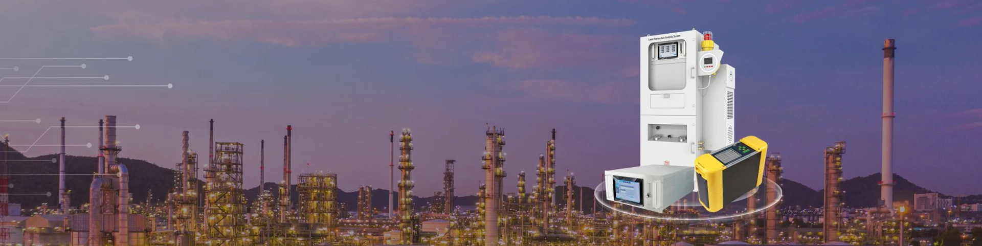 Endüstriyel gaz bileşimi analiz sistemi